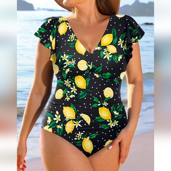 DACI Ruffle Tummy Control Swimsuit - Picture 4 of 9